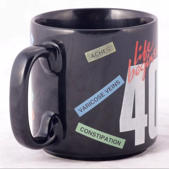 NWOT 40th Birthday Ceramic Mug by Russ Dishwasher and Microwave Safe Unisex Gift - Picture 2 of 7